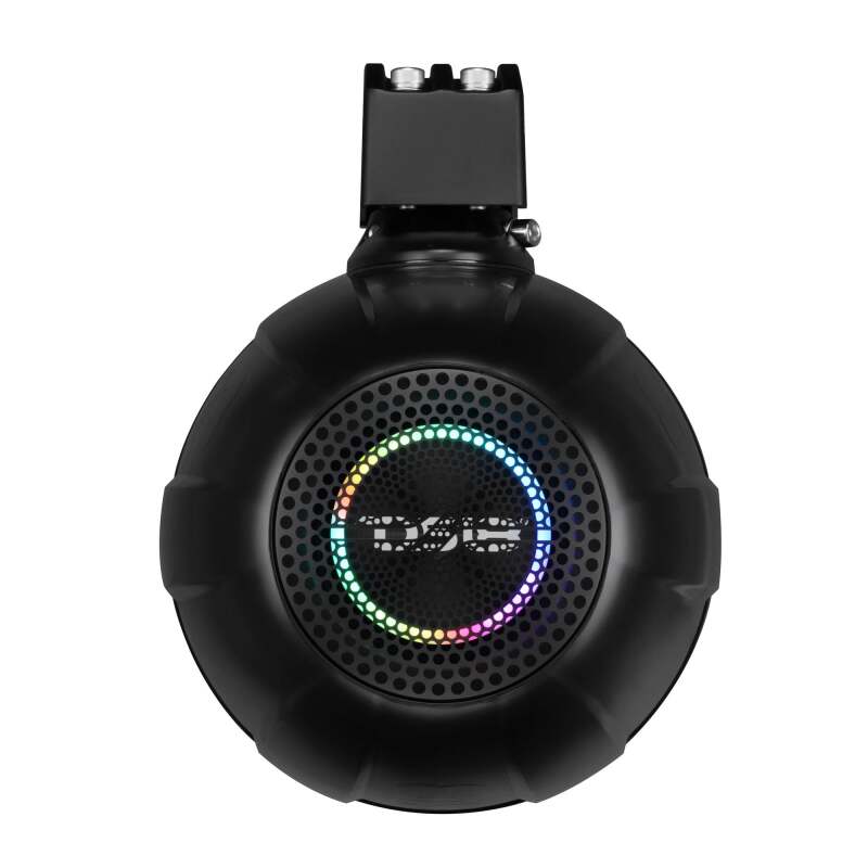 DS18 8in NXL-iQ Marine Tower Speaker with Digital LEDs Neodymium Magnet 1in Driver 350W 4Ohm Black