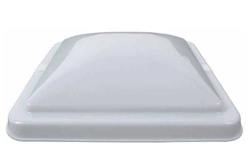 Ventline/Dex BV0554-01 Vent Cover 14" x 14" for Old Style Round Dome RV Roof Vents - White, Standard
