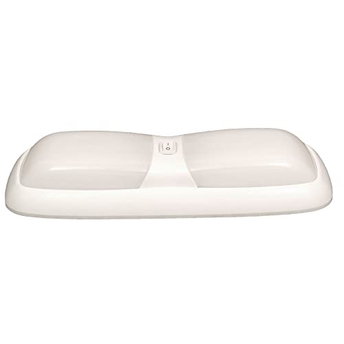 LASALLE BRIS Gustafson Lighting GSAM4004 Double 12V Dome Light with White Lens