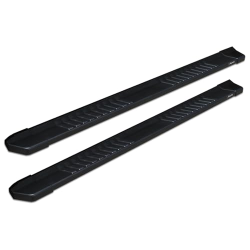 Raptor Series Running Boards Steps 6in OEM Style Black Aluminum Compatible with Crew Cab 2019-2026 Silverado Sierra 1500 and 2020-2026 2500/3500 HD