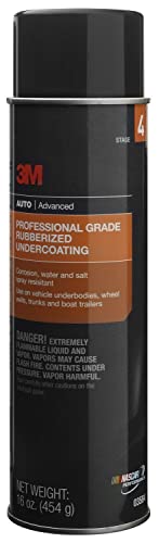 3M Professional Grade Rubberized Undercoating, Corrosion, Water and Salt Spray Resistant, 03584, 16 oz. Aerosol