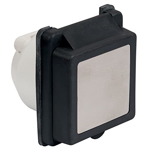 Park Power 301ELRV.BLK Easy Lock Standard RV Power Inlet, 30A,125V, Black
