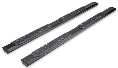 TrailFX Nerf Bars Fits 2009-2018 Ram 1500 Crew Cab Titanium Black Powder Coated Aluminum 4-1/2 Inch Hexagonal Side Steps with Step Pads Rocker Panel Mount Set of 2 Running Boards
