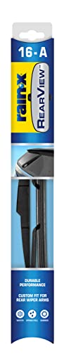 Rain-X 850023 RearView 16-A Rear Wiper Blade, 16 Inch Composite Rear Wiper Blade, Fits Rock Lock 2 (Pack Of 1), Automotive Replacement Wiper Blades That Meet Or Exceed OEM Quality And Design Standards