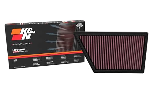 K&N Replacement Air Filter compatible with Ford Ranger & Volkswagen Amarok 2.0/3.0 Diesel 2022- (33-3185)