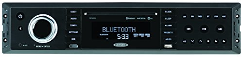 Jensen JWM90A Slimline 3-Zone Source Theater-Style Bluetooth Wallmount Stereo with App Control, DVD/CD-R/RW & MP3 Compatible, Dual HDMI Video Output, HDMI ARC, USB Play MP3/WMA Files, Rear RCA in/Out