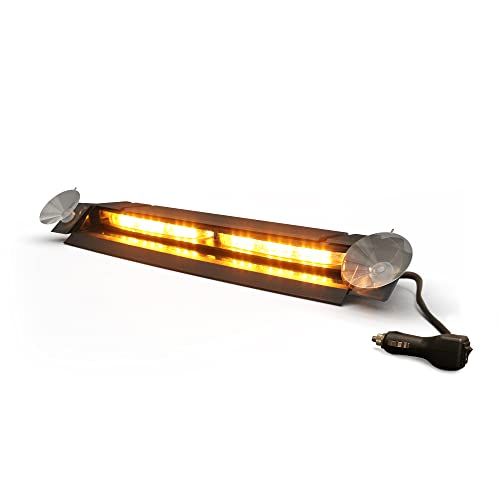 ECCO LED High-Intensity Directional Amber 0.76 amps 12V 24V Surface Mount Warning Light Waterproof Construction Caution Lights for Truck off Road car Commercial Vehicles, 5 Year Warranty