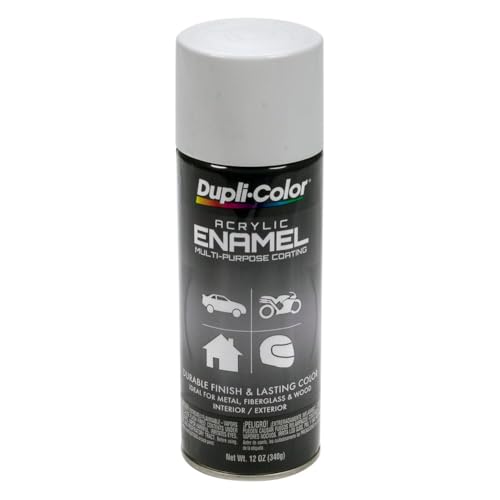 Dupli-Color Multi-Purpose Enamel, Gloss, White, 12