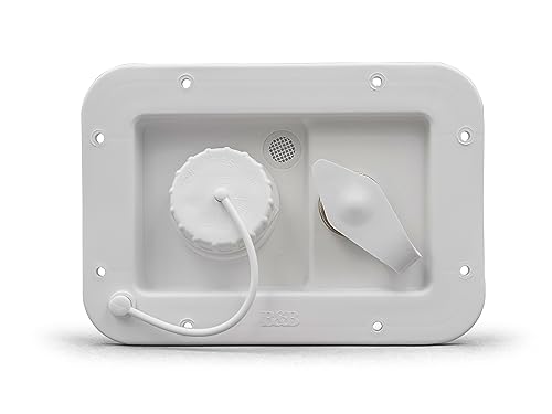 B&B Molders 94224 City/Gravity Dish Brass CV, Polar White