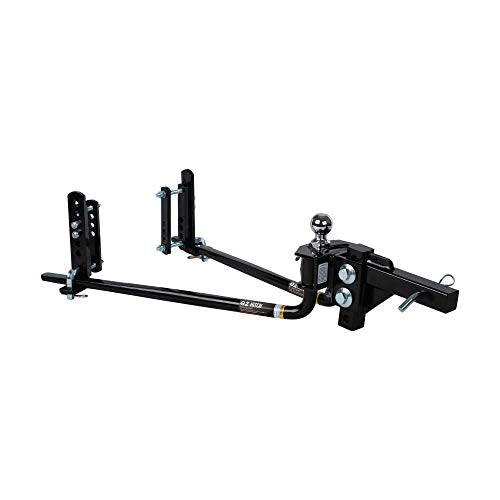 Fastway e2 2-Point Sway Control Round Bar Hitch, 94-00-1000, 10,000 Lbs Trailer Weight Rating, 1,000 Lbs Tongue Weight Rating, Weight Distribution Kit Includes Standard Hitch Shank, Ball NOT Included
