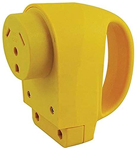 ParkPower by Marinco 30FCRV 30 Amp RV Female Power Plug — Camper Receptacle Electrical Plug — 125v Heavy Duty Replacement Connector Plug for Outdoor