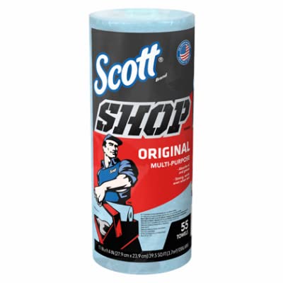 Kimberly-Clark 75130 SCOTT Shop Towel Roll, 55 Count (Pack of 1)