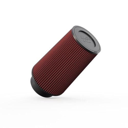K&N High-Flow Original Lifetime Universal Clamp-On Air Filter: High Performance, Premium, Washable: Flange Diameter: 4 In, Filter Height: 9 In, Flange Length: 1.75 In, Shape: Round Tapered, RE-0870