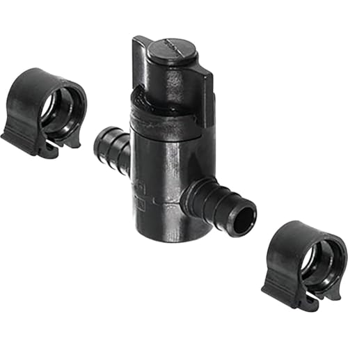PEXLOCK 30879 Straight Stop Valve 1/2", Black
