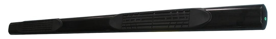 TrailFX Nerf Bars for Ford F-150 SuperCrew 2015-2025 Black Steel 4 Inch Oval Straight Side Steps with Step Pads Welded End Caps Rocker Panel Mount Running Board Pair