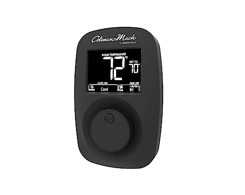 Coleman 9420A382 Heat/Cool Wall Thermostat - Digital, Black