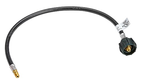 Dicor Suburban LP-PT24F 24-Inch Pigtail Type 1 Acme Nut with 1/4-Inch Inverted Flare for Safe and Easy Propane Gas Transfer in Your RV or Motorhome, Black