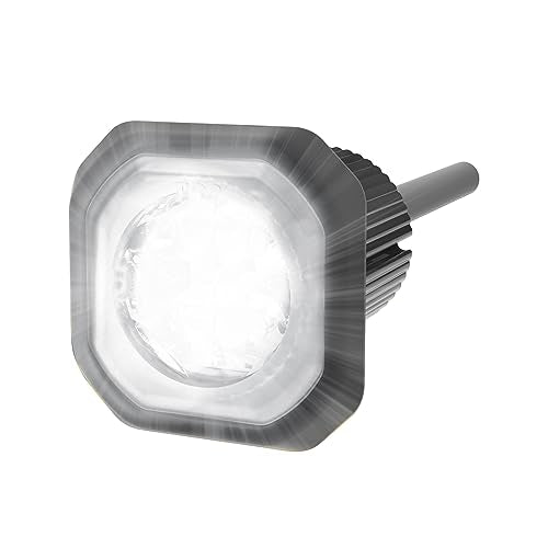 ECCO LED High-Intensity Directional LEDs Amber White 0.6 amps 12V 24V 69 flash patterns Waterproof Warning Light Construction Caution Lights for Truck off Road car Commercial Vehicles, 5 Year Warranty