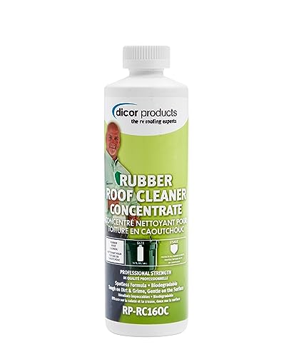 Dicor RP-RC160C Rubber Roof Concentrate - 16 oz Bottle for Deep Cleaning RV Roofs
