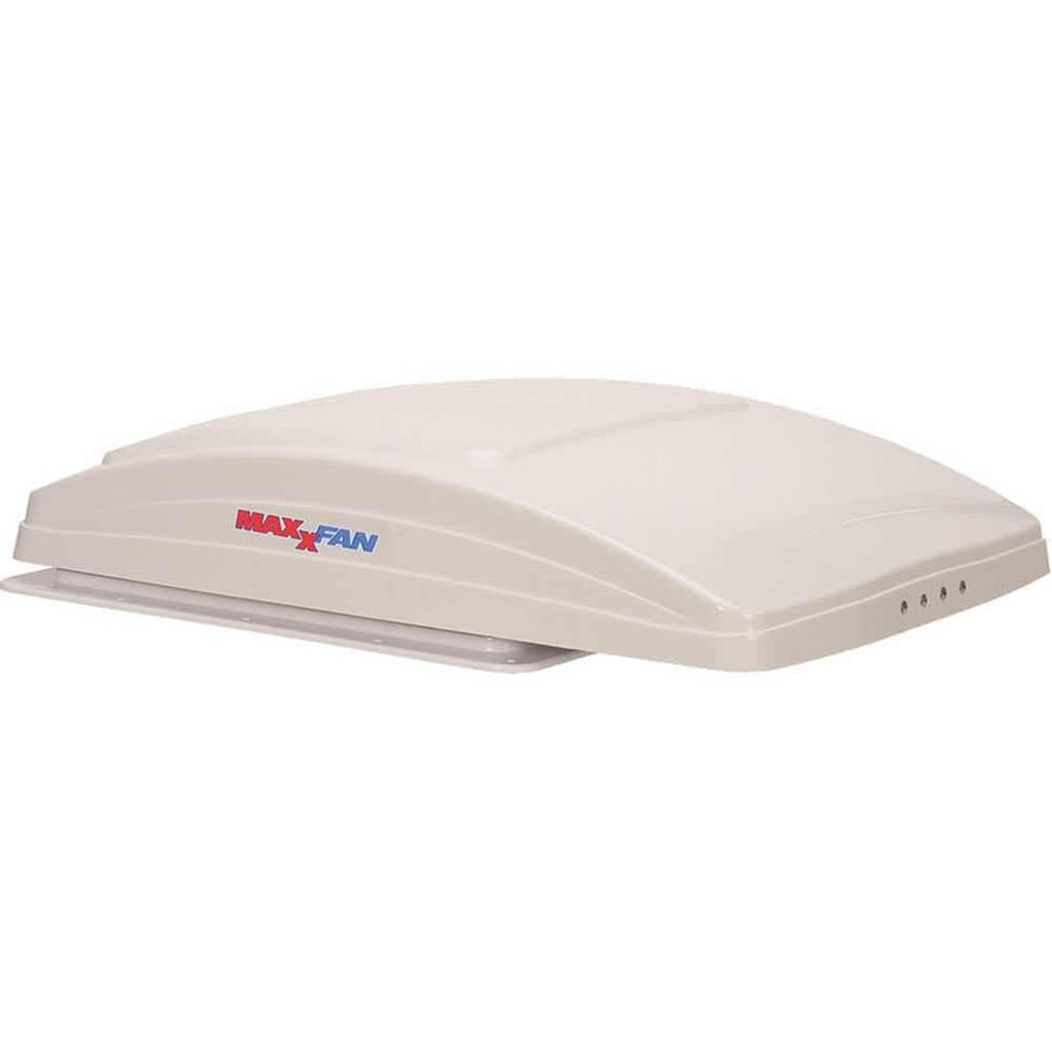 MAXXAIR Maxxfan Deluxe Vent, Fan and Vent Cover All in One - Powerful 10-Speed Reversible Fan with Thermostat, Built-In Rain Cover, Remote Control, Intake & Exhaust Fan, White (00-07000K)