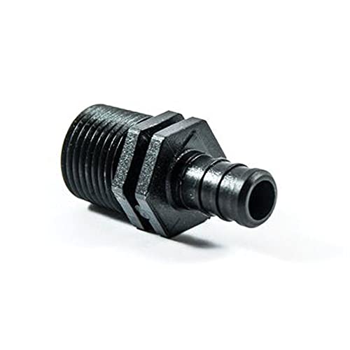 Ecopoly 29842 Plastic Male Adapter, 0.5" Size