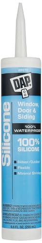 DAP White Silicone Door, Siding and Window Sealant 9.8 oz.