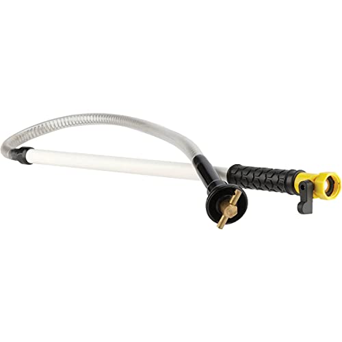 Camco RV Holding Tank Swivel Stik Rinser - Features Powerful Rotary Cleaning Action & 34-Inches of Flexible Reach - Equipped with 1/4 Turn Shutoff Valve & Ergonomic Easy Grip Handle (40074)