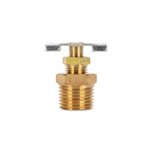 Camco ½" RV Water Heater Replacement Drain Valve - Replace Your RV Water Heater Drain Valve - Simple and Easy Installation - Durable Brass Construction - (11703)
