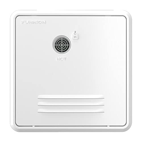 16.1" x 16.1" White Retrofit Door for Tankless RV Water Heating System FWH09EA-PS-AM