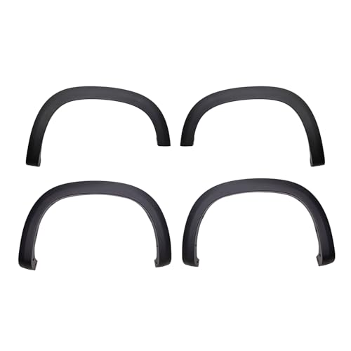 TrailFX Fender Flares Fits Chevrolet Silverado 1500 2019-2025 OE Style Black Smooth Paintable Polypropylene Set of 4 with Stainless Steel Hardware TrailFX TFC3005OE
