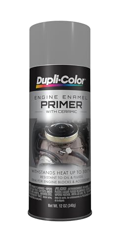 Dupli-Color DE1612 Engine Enamel Spray Paint with Ceramic - Gray Primer - 12 oz Aerosol Can