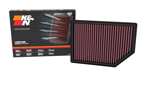 K&N Replacement Air Filter compatible with Jeep (Grand) Wagoneer 3.0/5.7/6.4L 2022- (33-5125)