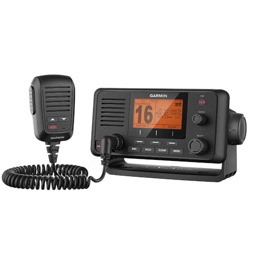 Garmin 0100209800 VHF 215 AIS, Slate Gray with Amp Yellow Band