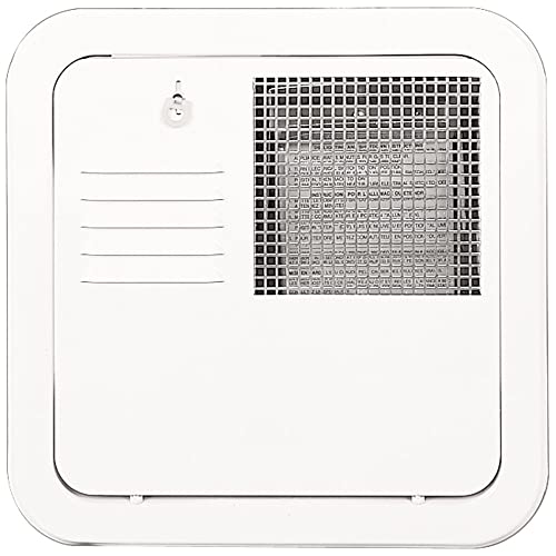Suburban Direct Fit Flush Mount Water Heater Replacement Access Door, Polar White Exterior Access Door, Use with Suburban 10 and 12 gallon tank water heaters (6259APW)