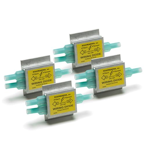 Roadmaster 794 Pack of 4 Hy-Power Diodes Compatible with RVs & Flat Towed Vehicles | Prevents Electrical Backfeed | Protects Vehicle Wiring Systems During Flat Towing | Ensures Reliable Lighting