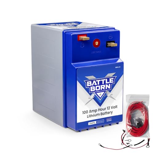100Ah 12V GC2 Heated Lithium-Ion (LiFePO4) RV, Marine, Solar, & Off Grid Battery - Integrated Heating Technology - Internal BMS, High & Low Temperature Protection - Battle Born Batteries