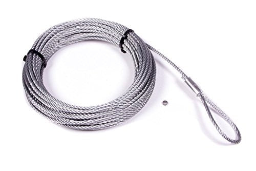 "WARN 60076 ATV Winch Accessory: Galvanized Aircraft Steel Cable Wire Rope, 3/16"" Diameter x 50' Length", multi