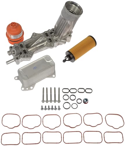 Dorman 926-959 Patented Upgraded Aluminum Engine Oil Filter Housing with Oil Cooler and Filter Compatible with Select Models (OE FIX)
