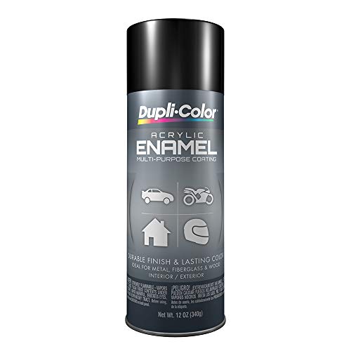 Dupli-Color DA1600 Multi-Purpose Acrylic Enamel Spray Paint - Gloss Black OSHA Black - 12 oz. Aerosol Can