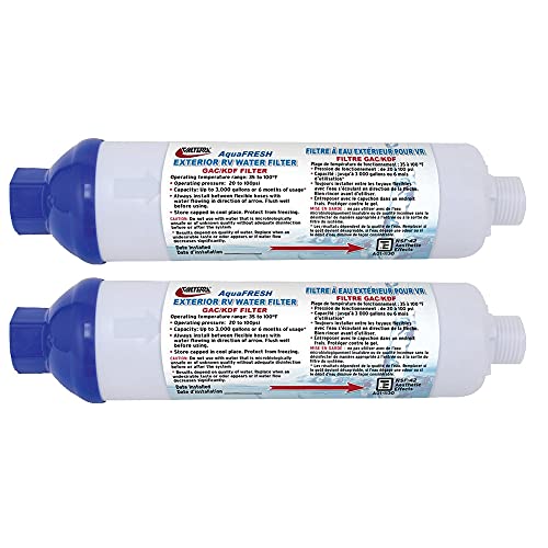 Aquafresh Replacement Water Filter, 2 Pack, with Hose Connections