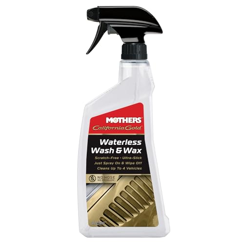Mothers California Gold Waterless Wash & Wax, 24 oz. — Quick & Easy Car Care Without Water, Spray On & Wipe Off Ultra-Slick Formula Safely Removes Dirt & Grime Scratch-Free (05644)
