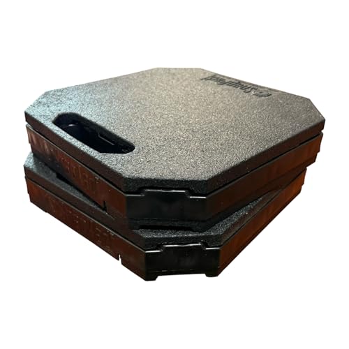 SnapPad StakPad RV Leveling Blocks – Precise Fit for Class A, B & C Motorhomes, Fifth Wheels, Travel Trailers & More – 12x12” – Bigger Surface Area, More Stability – Pack of 2 - Black