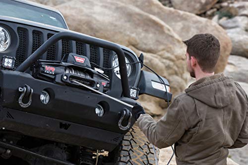 WARN 104232 Service Part - Synthetic Winch Rope Replacement, Fits: VR EVO Winches - 3/8" x 90', Black