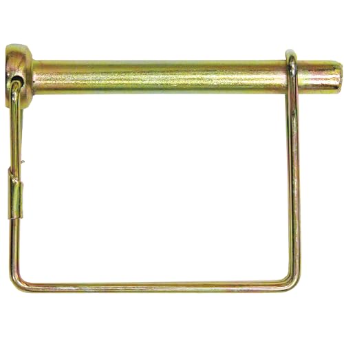 Buyers Products Company Yellow Zinc Plated Snapper Pin - 1/4 Diameter x 3-5/8 Inch Usable with Handle