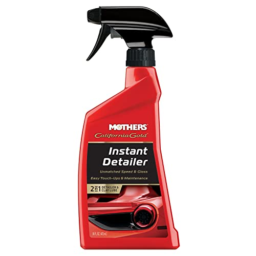 Mothers California Gold Instant Detailer, 16 oz. – Removes Smudges, Dust & Fingerprints, Boosts Gloss & Slickness, Lubrication for Clay Bars, Quick Touch-ups & Maintenance Between Washes (08216)