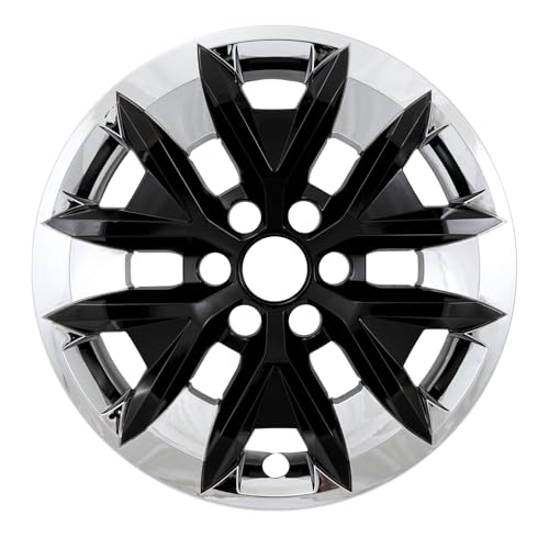CCI Impostor ® Wheel Skins IMP516XB, 16 Inch, 6 Y Spokes, Plated/Painted, Silver/Gloss Black, Fits Over and Into OEM Wheel, Set of 4, Fits 2023-2025 Nissan Frontier SV Model