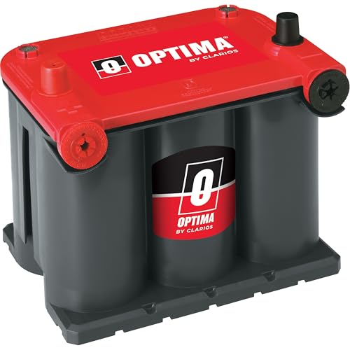 OPTIMA Batteries High Performance 75/25 REDTOP Sealed AGM Car, Truck, and SUV Starting Battery, 720 CCA, Dual SAE and GM Terminals, Maintenance Free, Versatile Mounting