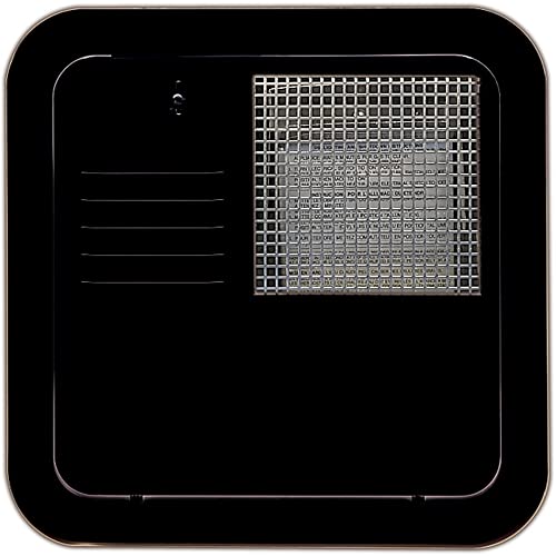 Suburban Direct Fit Flush Mount Water Heater Replacement Access Door, Black Exterior Access Door, Use with Suburban 4 and 6 Gallon Tank Water Heaters (6255AEB)