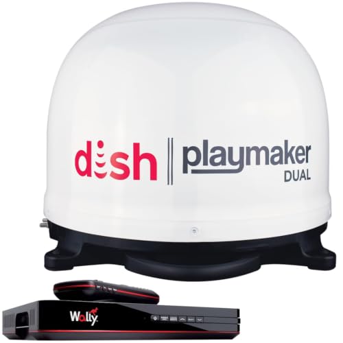 Winegard Dish Playmaker Bundle Automatic Satellite Antenna, White