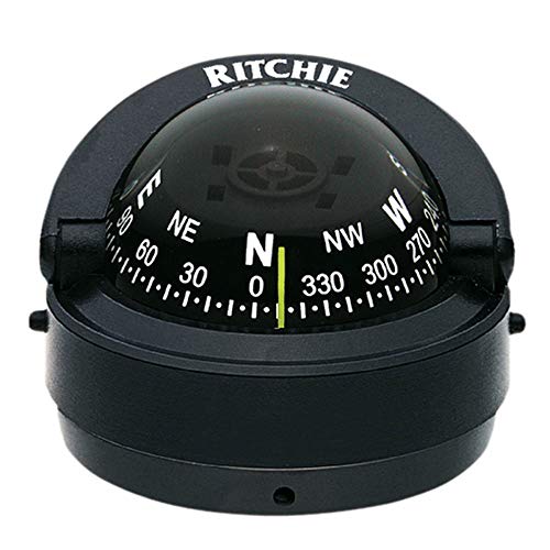 S-53 Ritchie Navigation Explorer Compass 2 3/4-Inch Dial with Surface Mount, Black